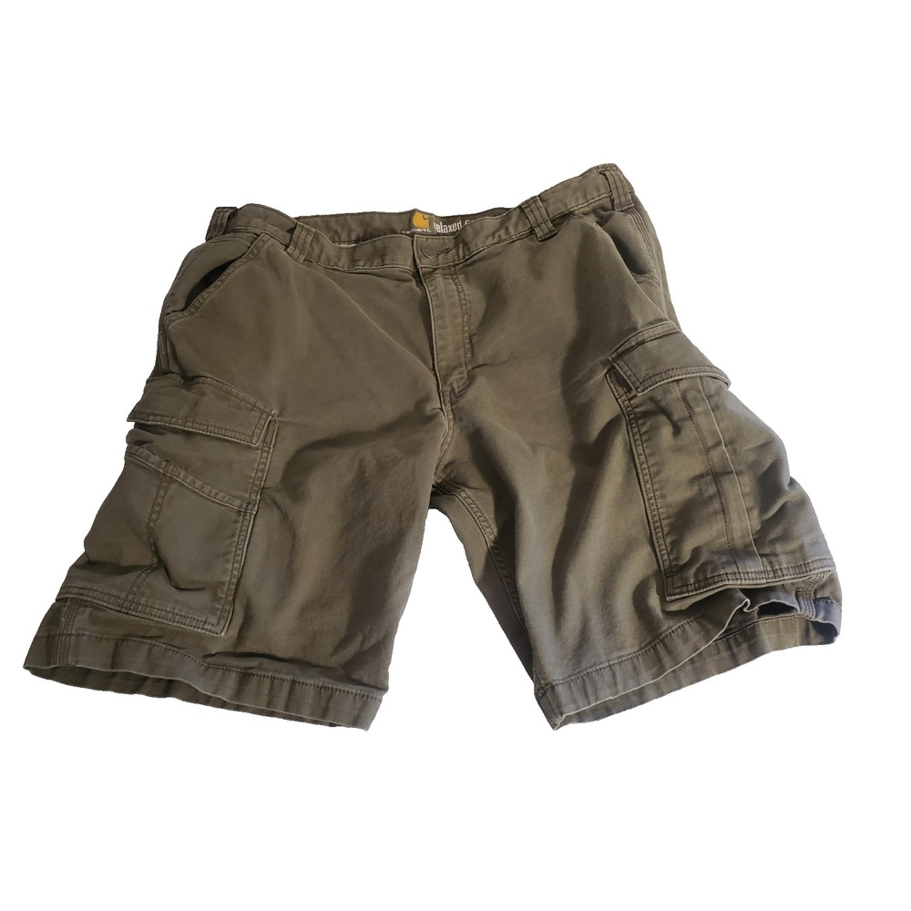 Carhartt Cargo‎ Shorts Mens 38 Green Relaxed Fit 10" Inseam